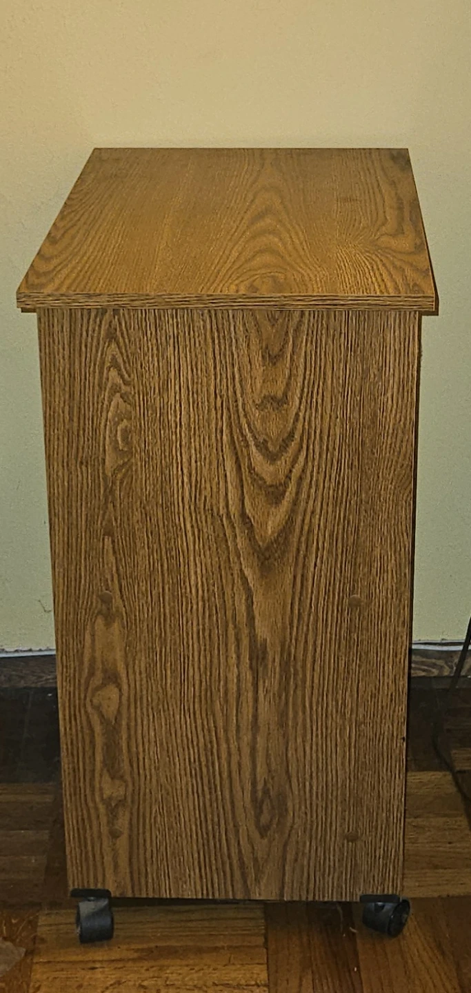 Wood Storage Cart with Wheels - photo 2
