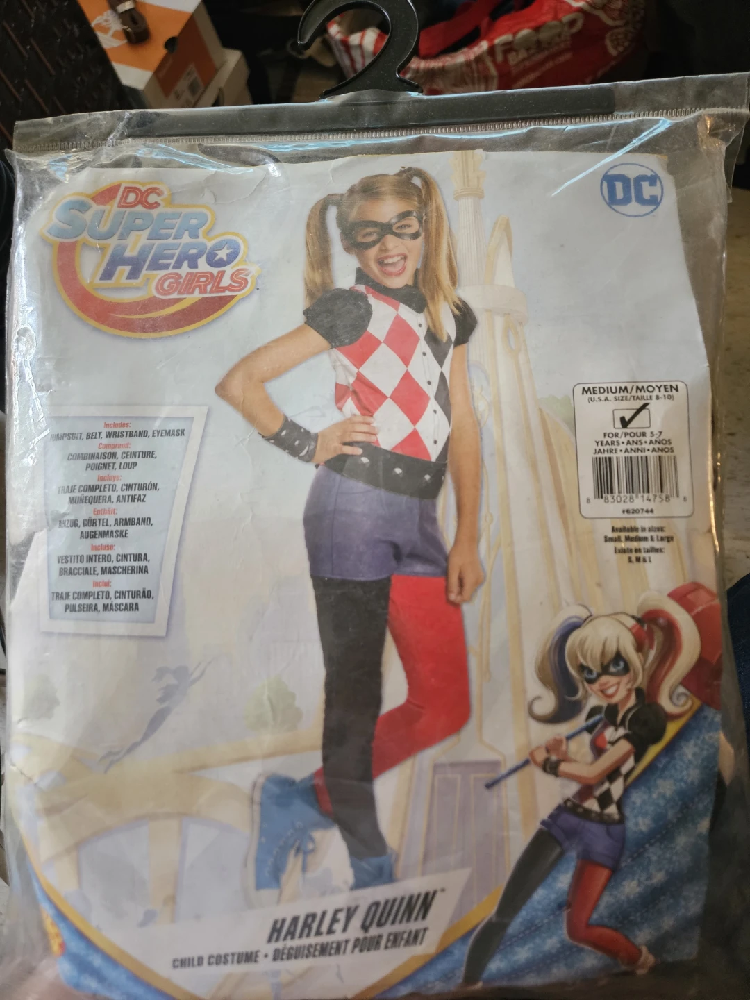 DC Super Hero Girls Harley Quinn Costume Medium - photo 2