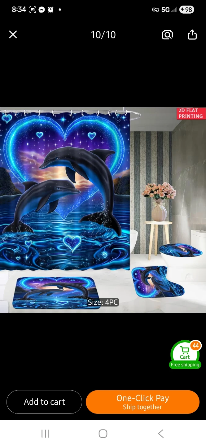 NEW 4-Piece Dolphin Bathroom Set 🐬 - photo 3