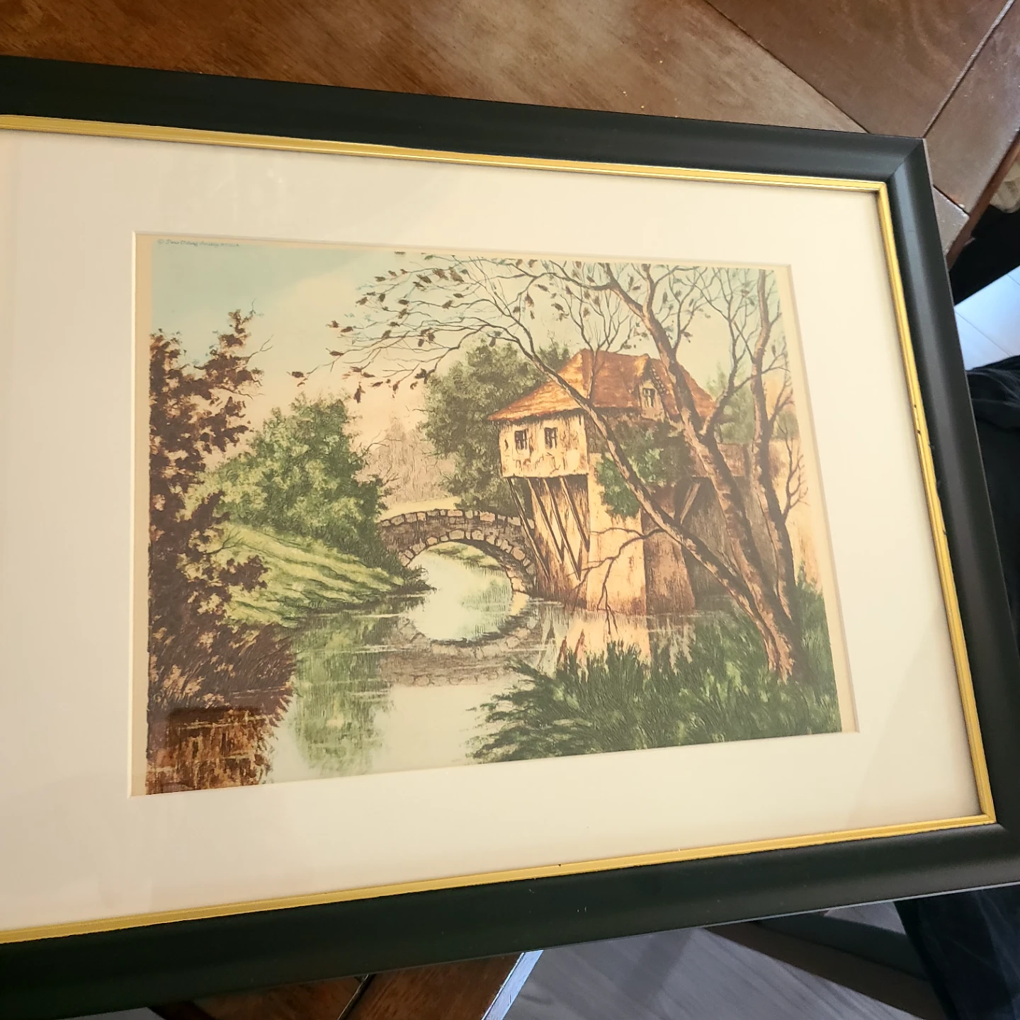 Framed Riverside Landscape Print - photo 5