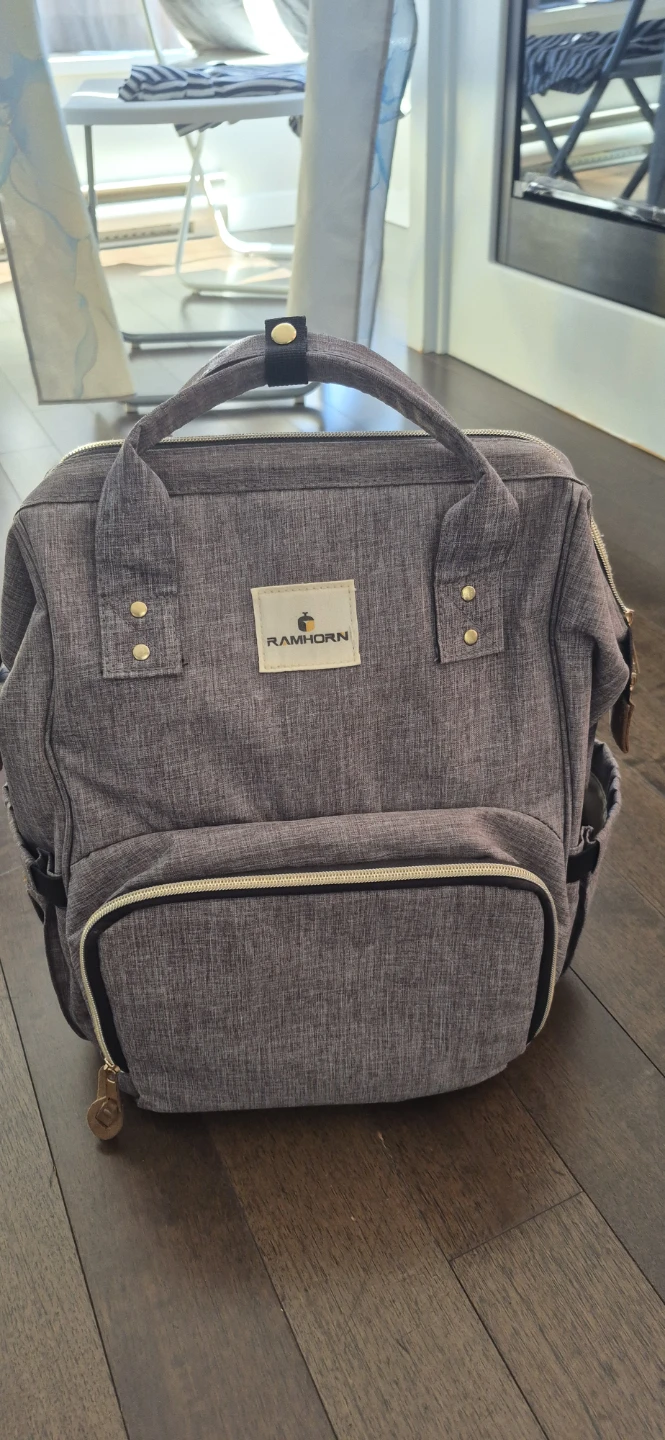 Ramhorn Grey Diaper Backpack