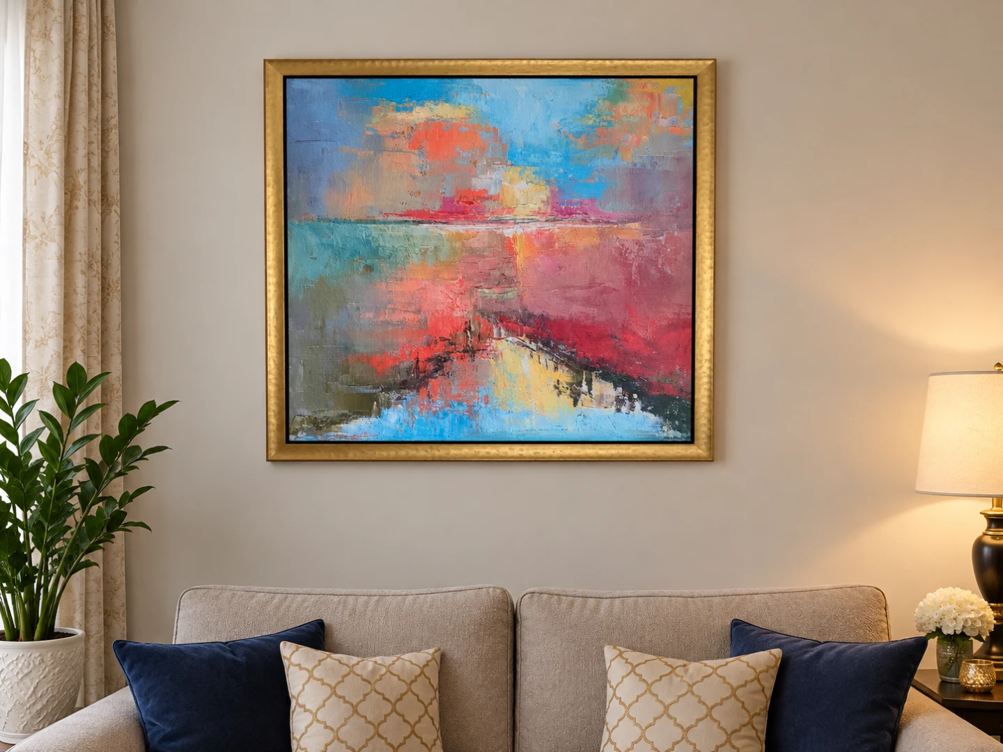 Golden fram painting, original