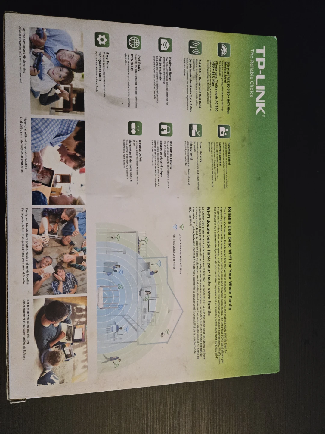 TP-Link Archer C60 AC1350 Dual Band Wireless Router - photo 2
