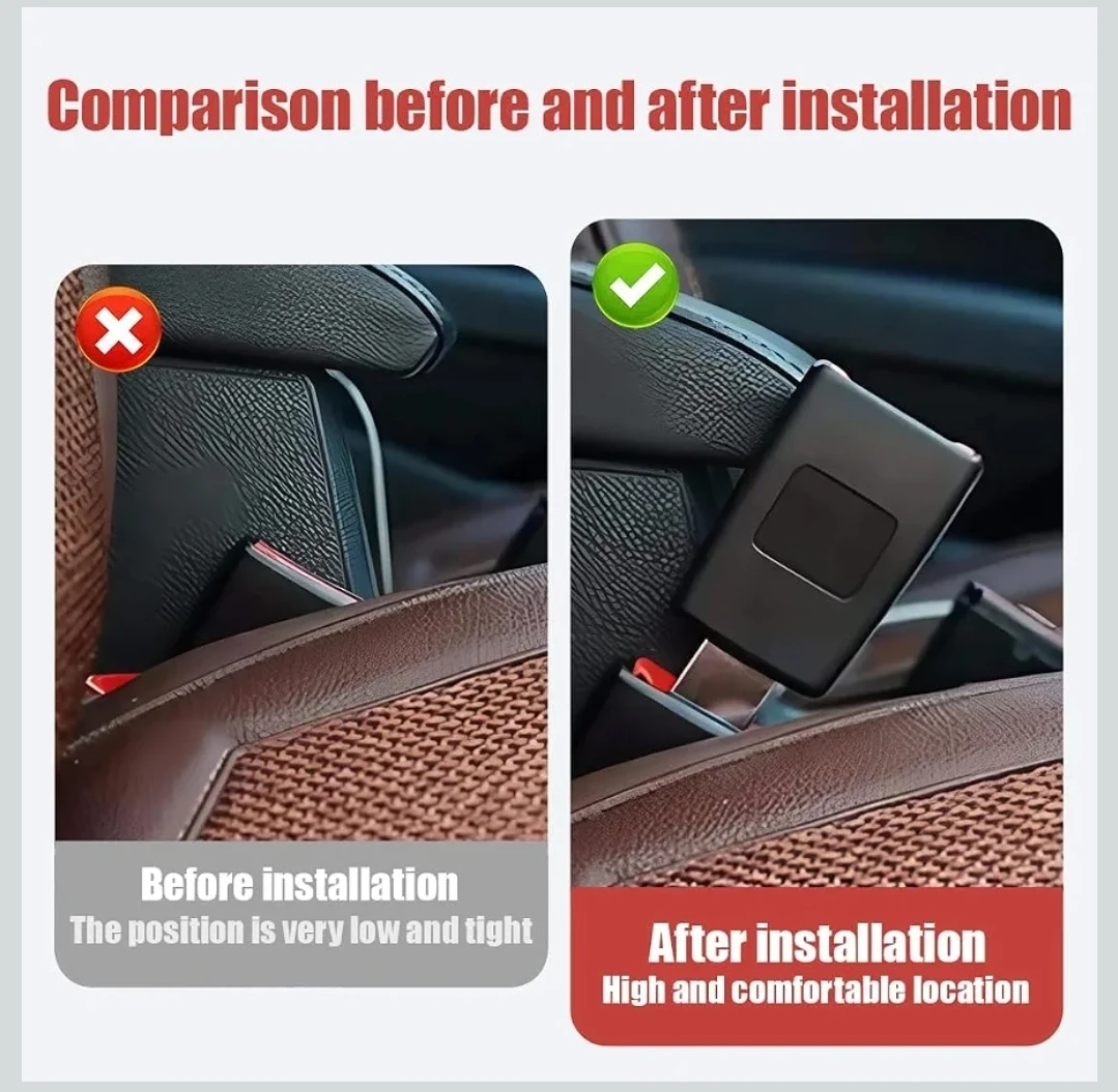 2Pcs Universal Car Seat Belt Buckle Holder - photo 5