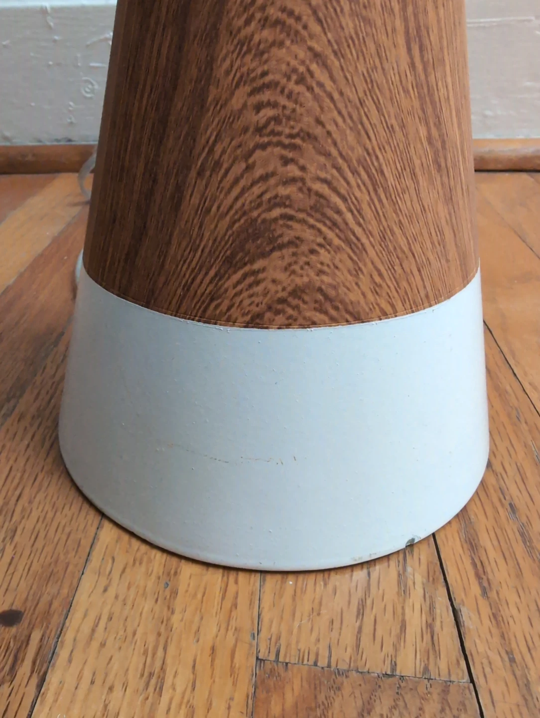 MCM Table lamp with teal velvet shade - photo 4