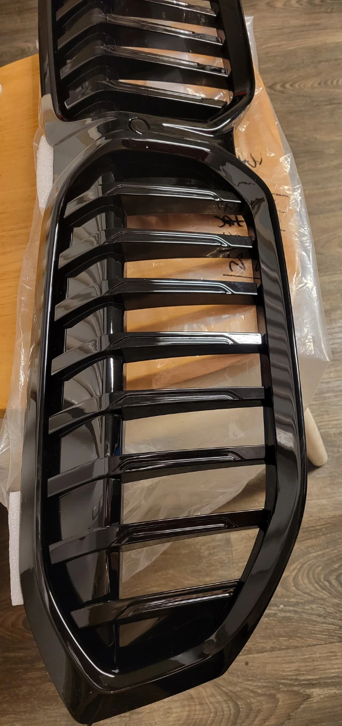 BMW black Single line Grill  w/ Camera hole G20 G21 G28 - photo 2