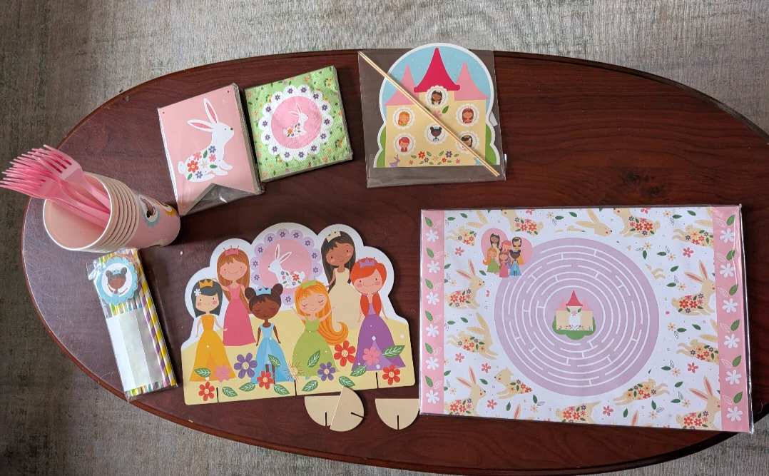 🏈New Princess Gala Themed Party Supplies Set