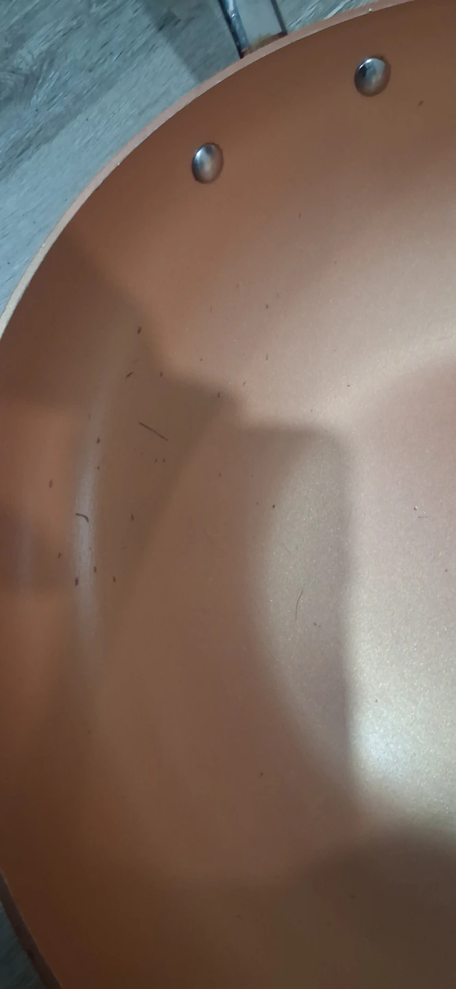 Simply Ming Copper  Wok Large 13 inch Non Stick Red - photo 3