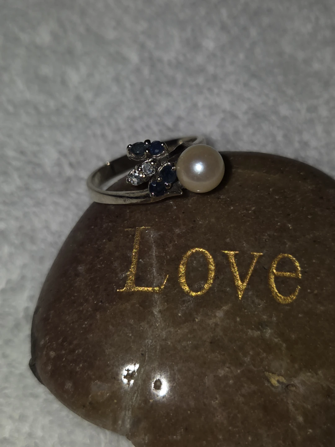 Pearl and Sapphire Ring