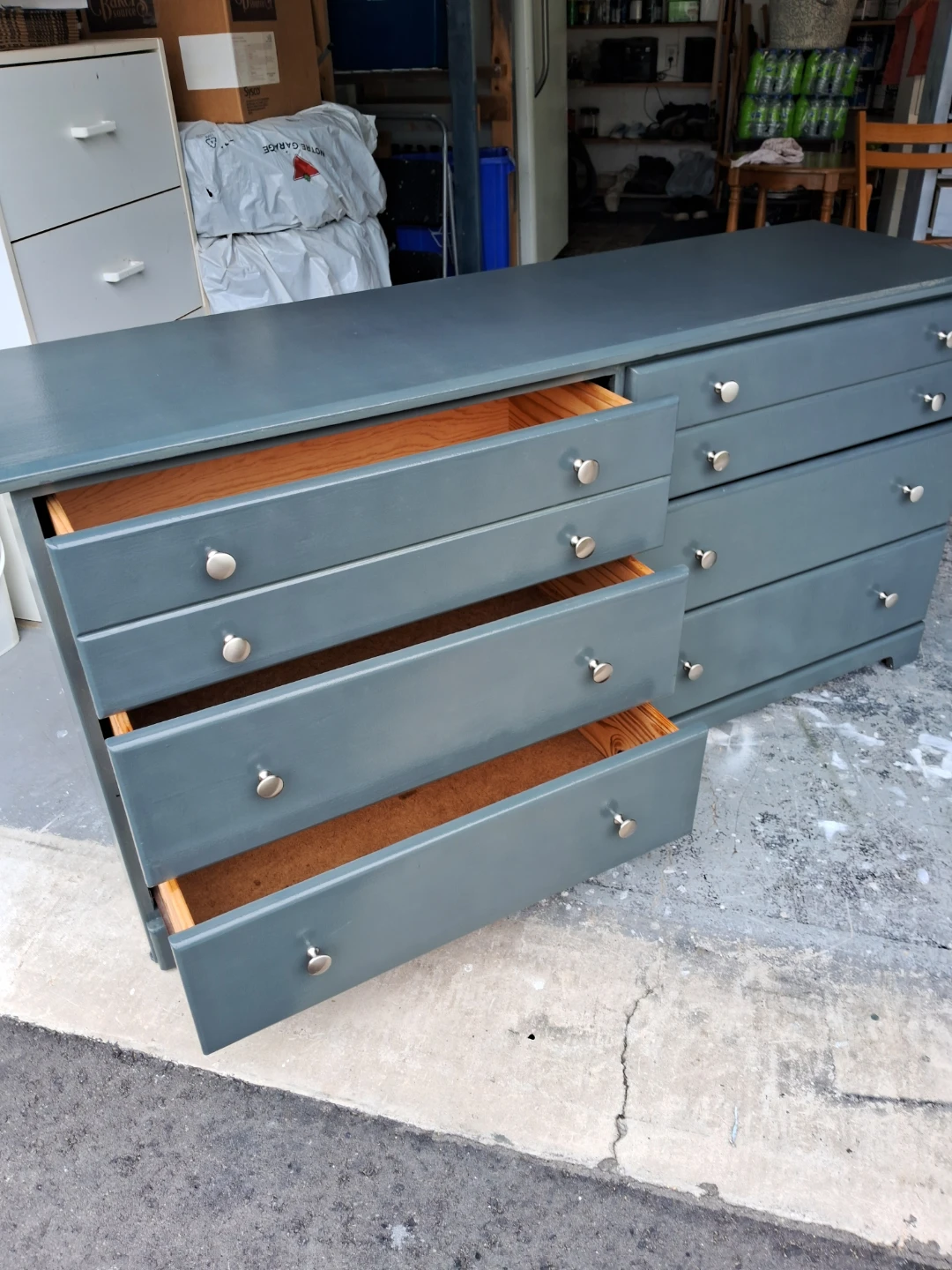 Dark grey wooden dresser - photo 3