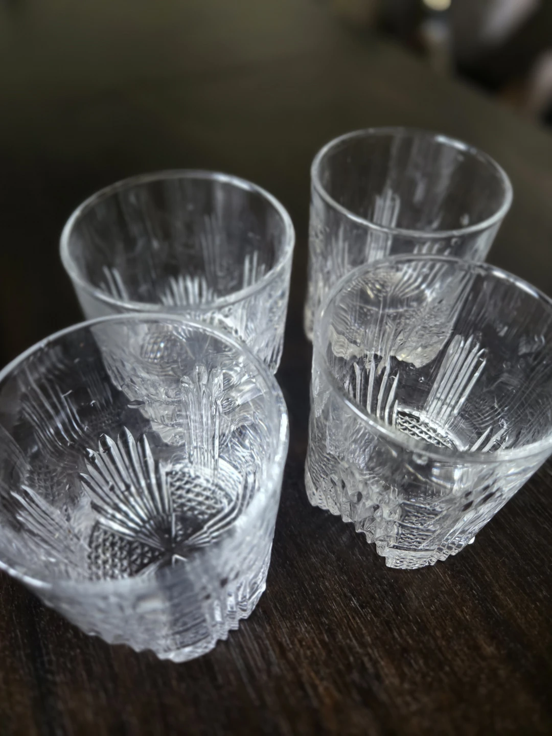 Set of 4 Cut Glass Tumblers - photo 2