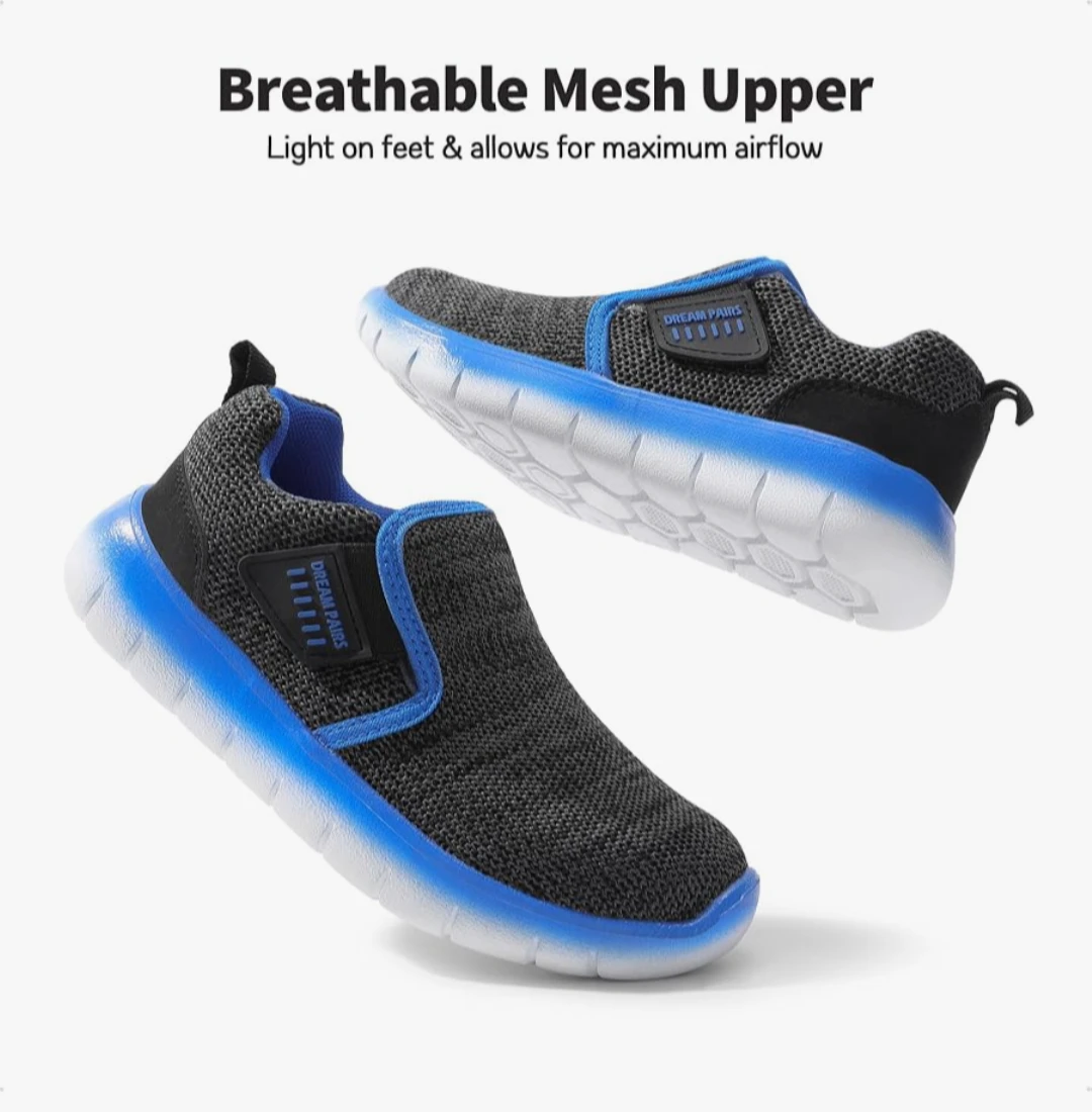 DREAM PAIRS Kids Slip On Running Shoes