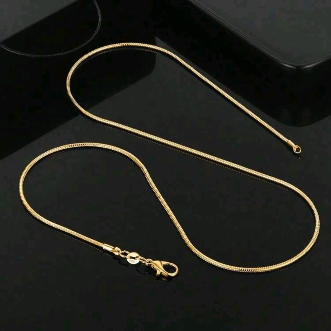 Yellow Gold Snake Chain Necklace