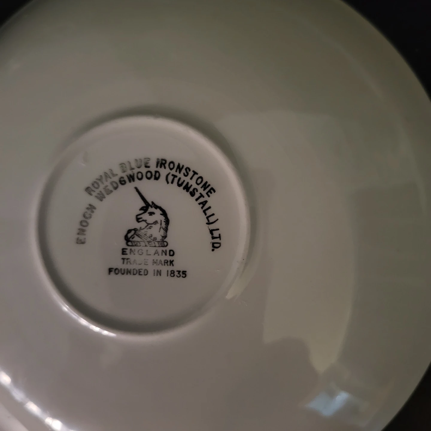 Enoch Wedgwood Royal Blue Ironstone Mugs and Saucers - photo 2
