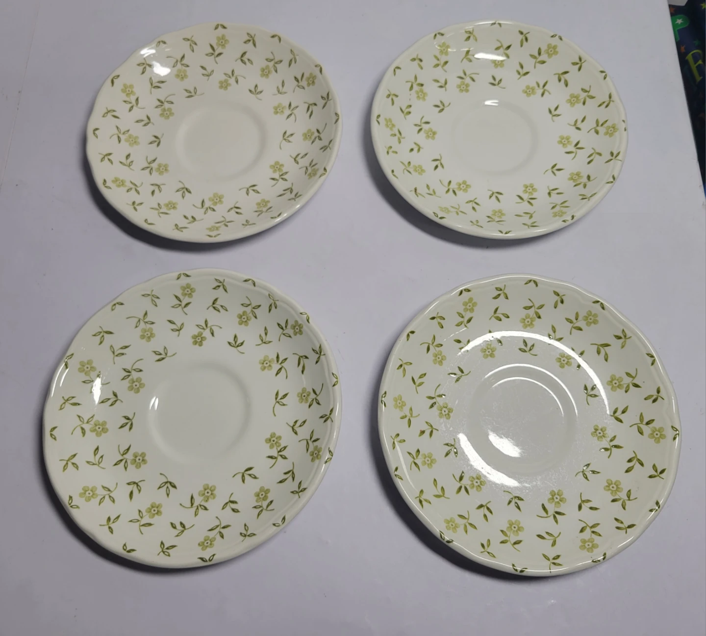 J&G Meakin Blossom Time Saucers - Set of 4