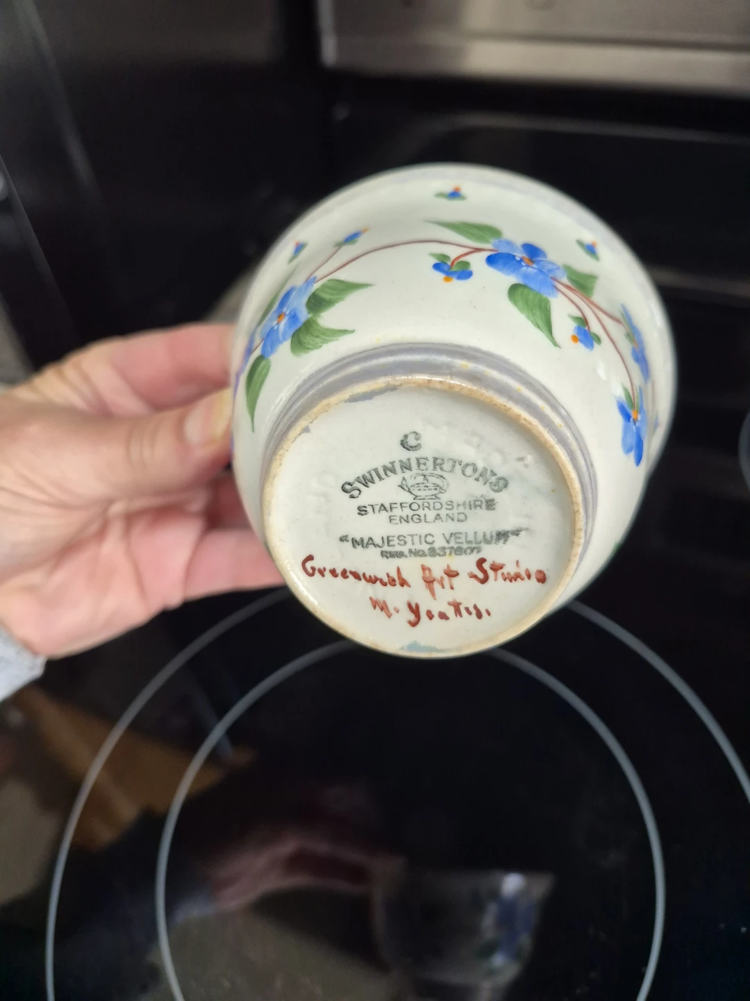 Vintage Swinnertons Majestic Vellum Floral Bowl🏈 - photo 2