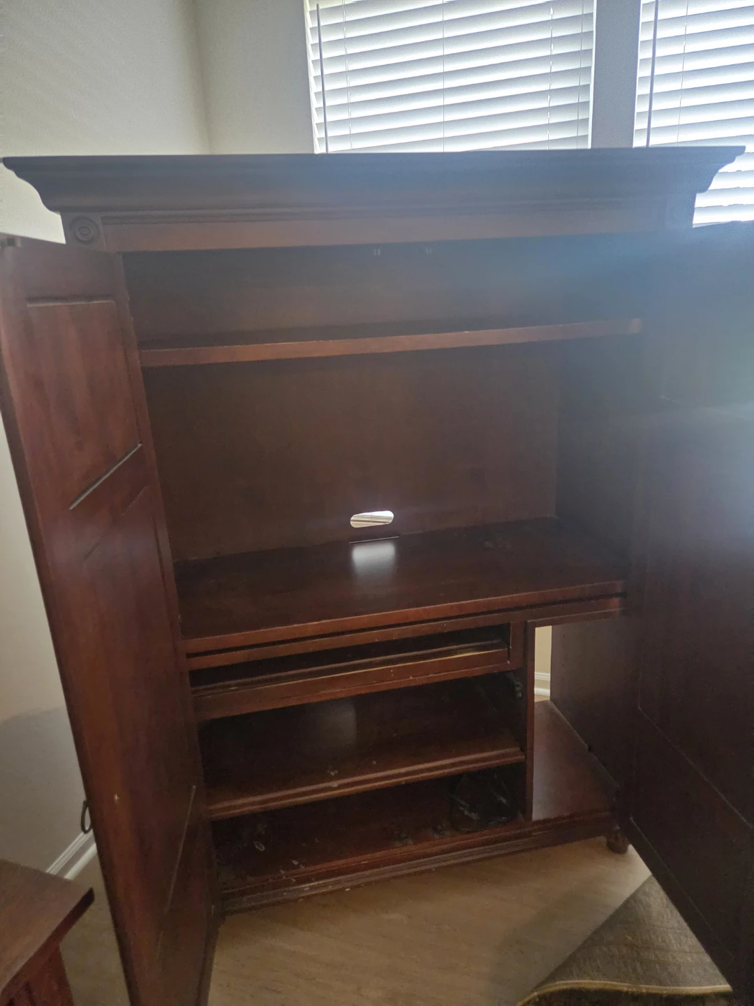 Large Wood Media Armoire - photo 2