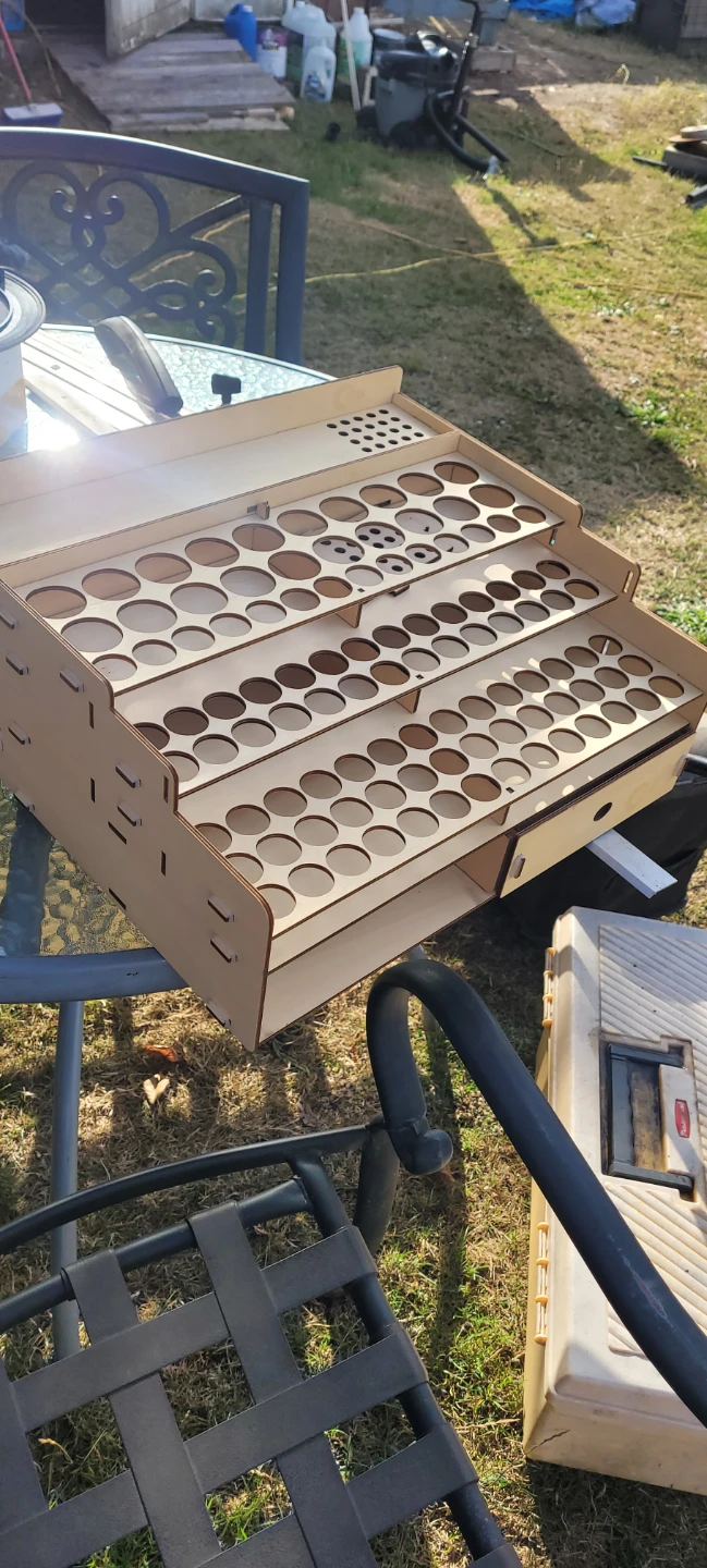PHR Wooden Paint Organizer Rack
