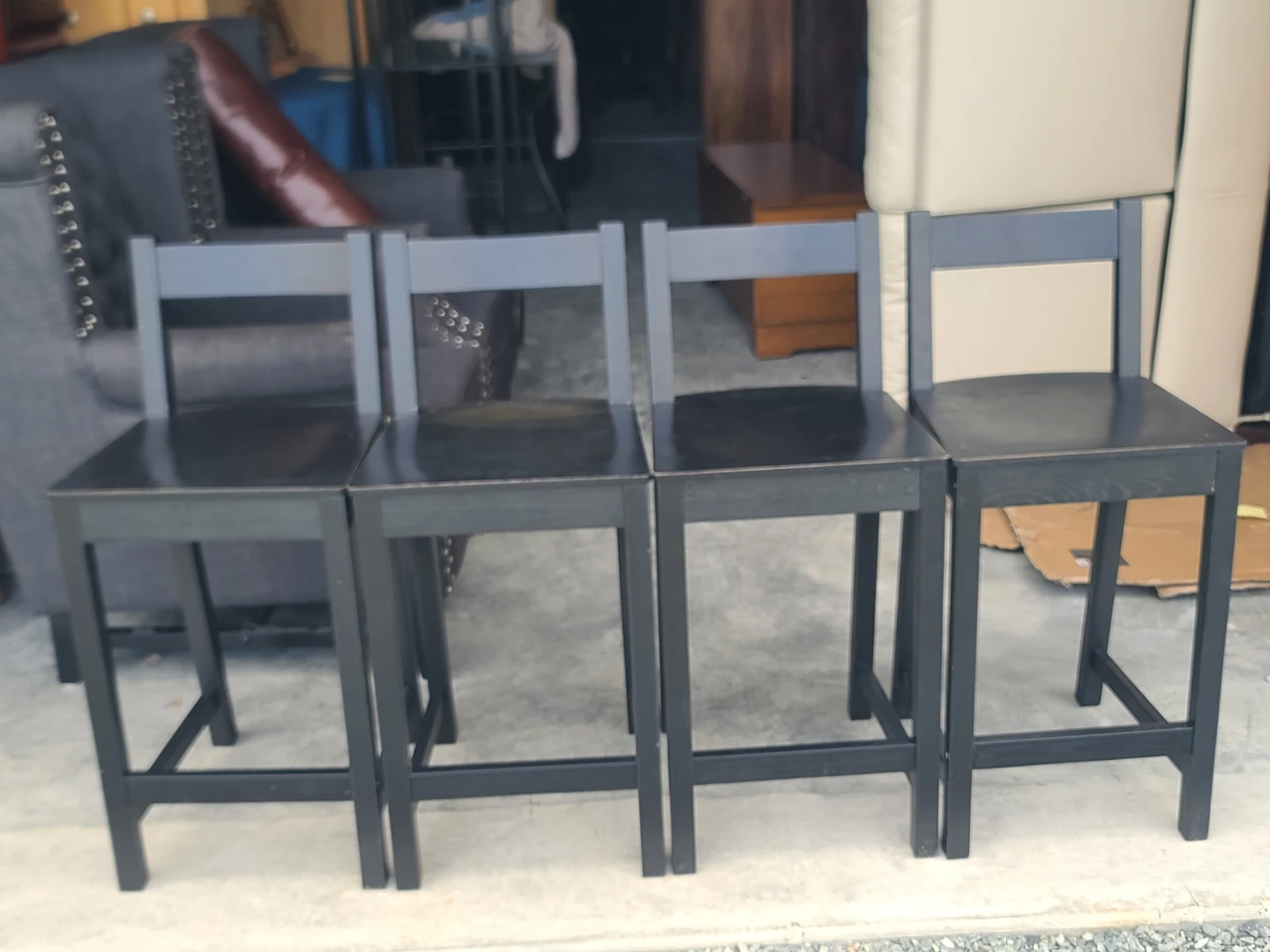 Set of 4 IKEA NORDVIKEN Bar Stools