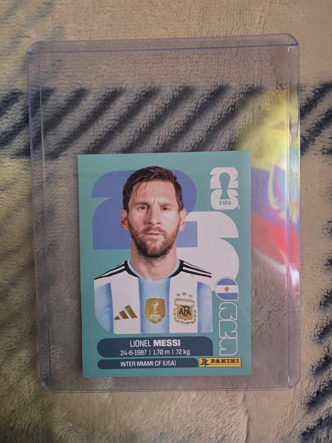 3 Panini Lionel Messi FIFA 2023 Trading Cards - photo 2