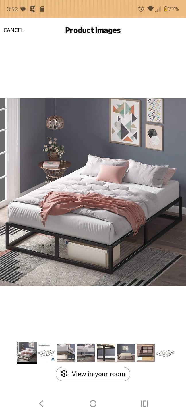 Zinus Heavy Duty Metal Platform Queen Bedframe - photo 3