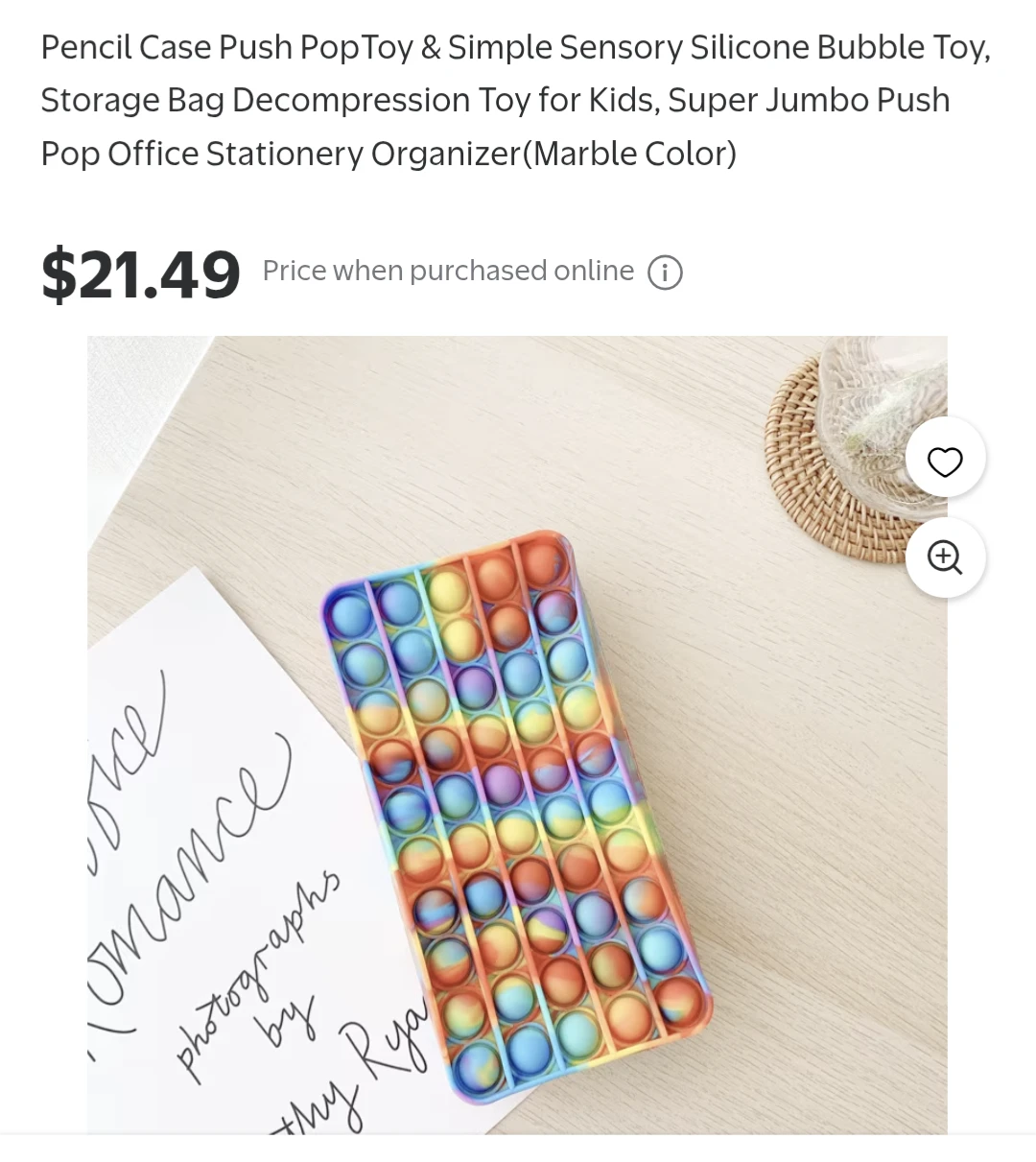 Silicone Push Pop Pencil Case