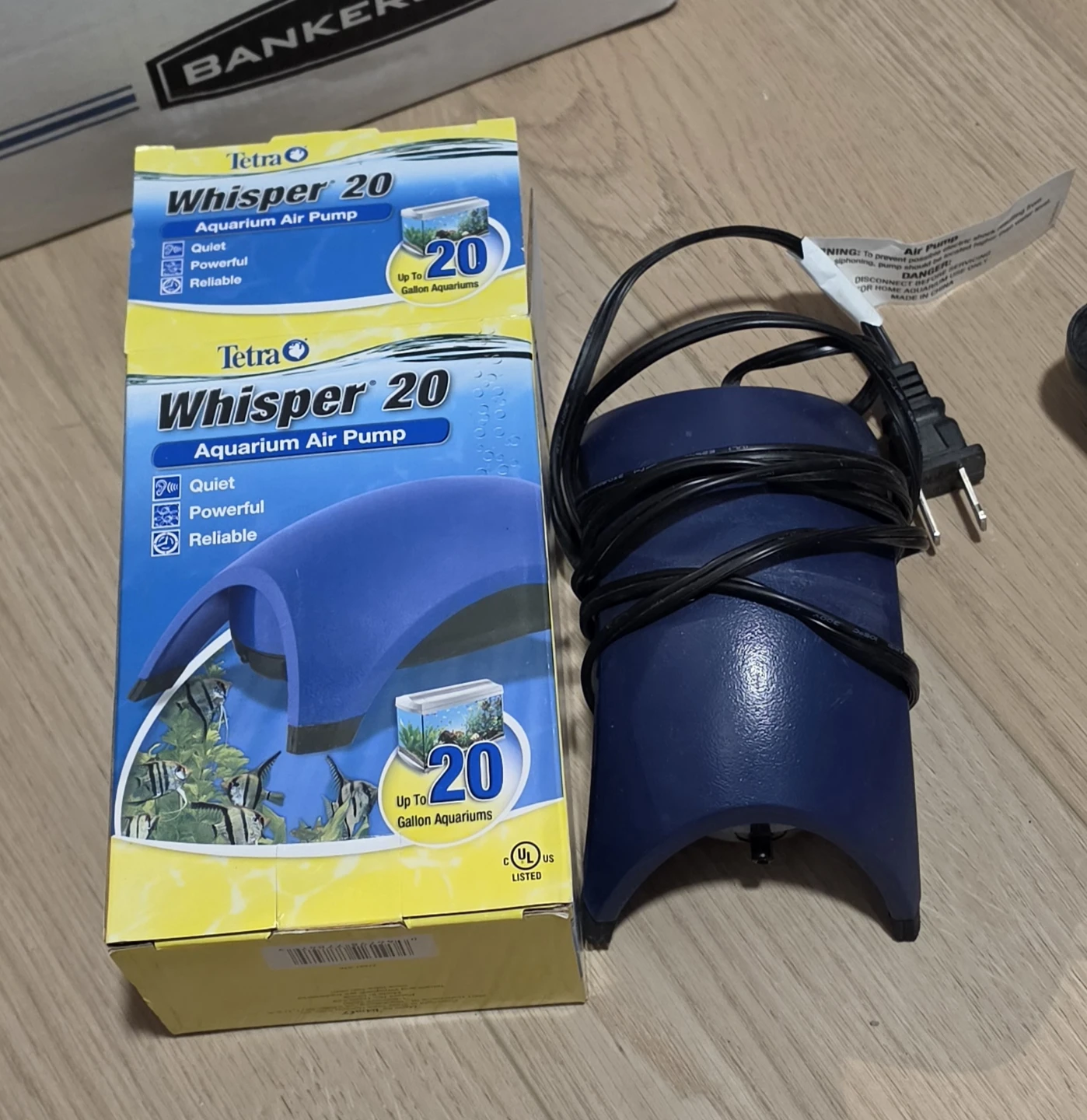 USED Tetra Whisper 20 Aquarium Air Pump