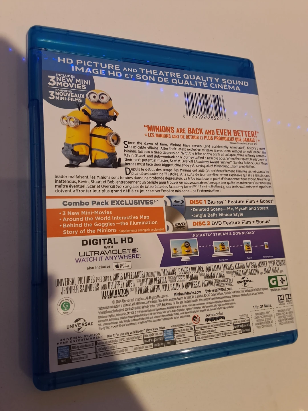 Minions Blu-ray + DVD Combo Pack - photo 2