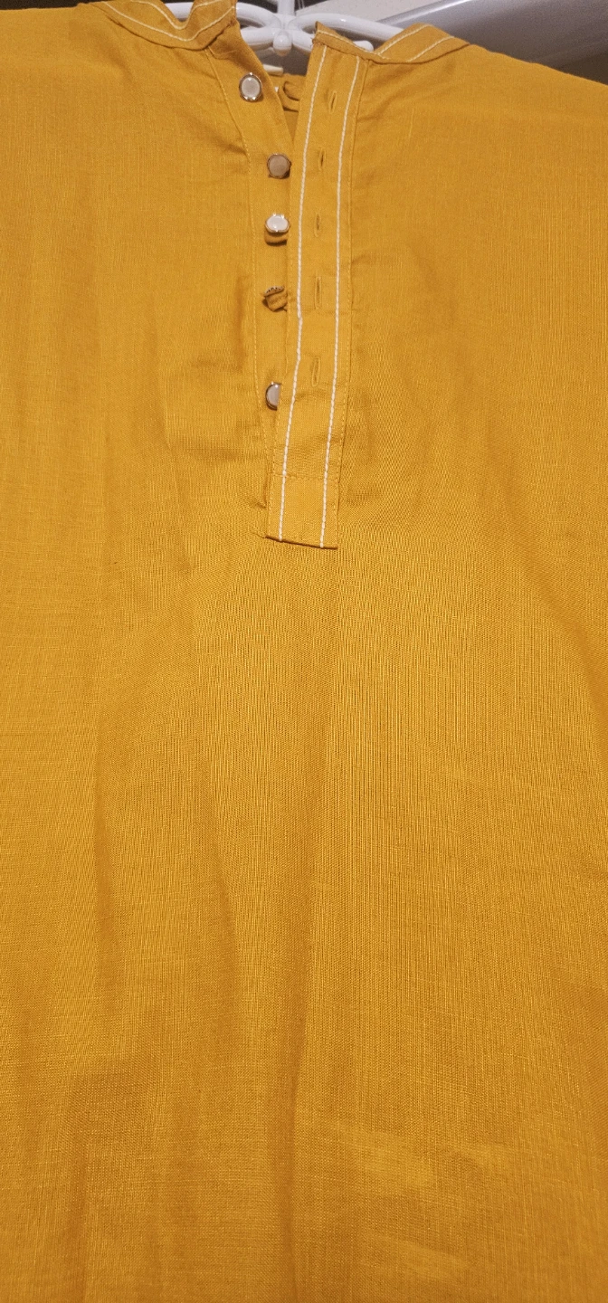 Mustard Yellow Button-Down Shirt - photo 2