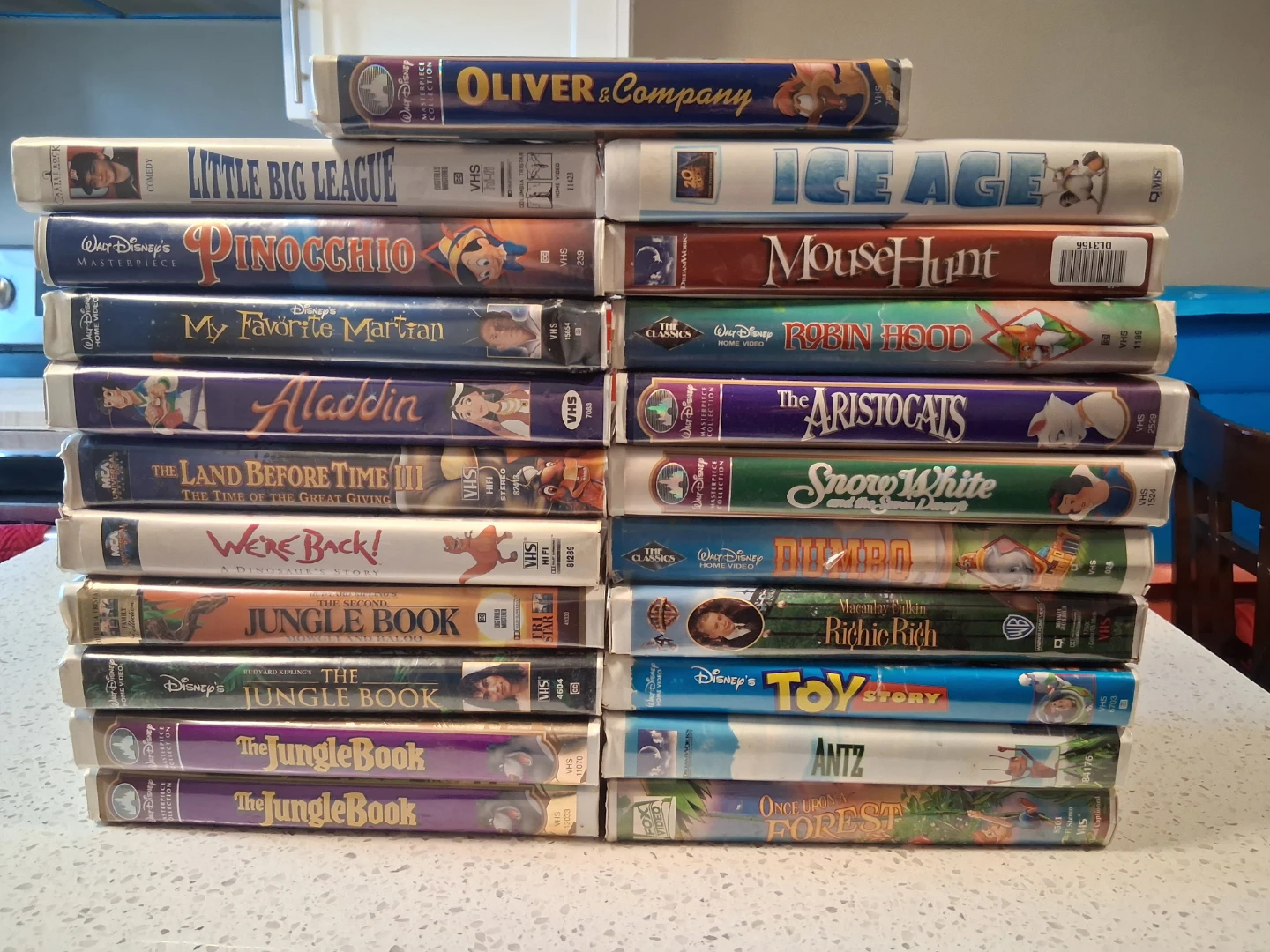 Disney and other kids movies on VHS