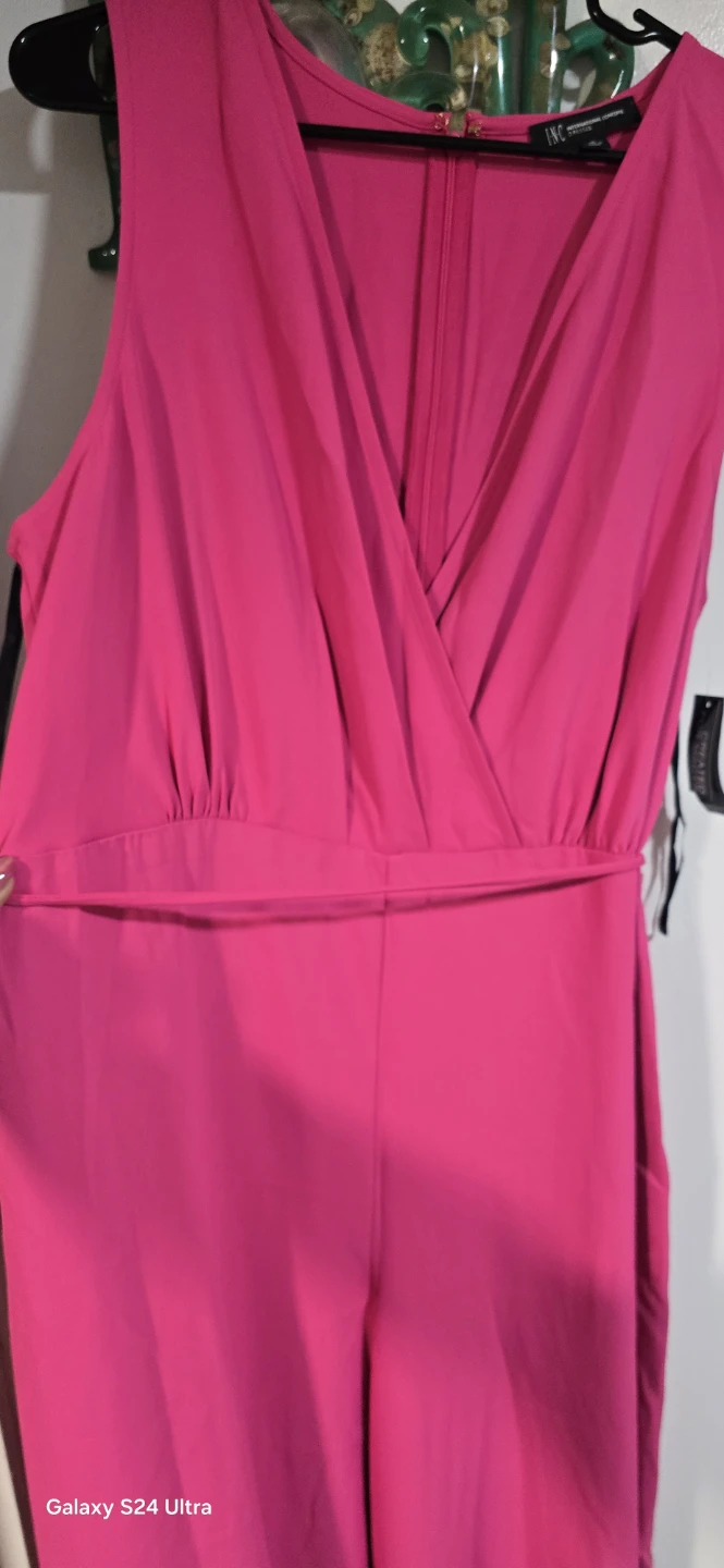INC Pink Jumpsuit Size 16 - photo 5