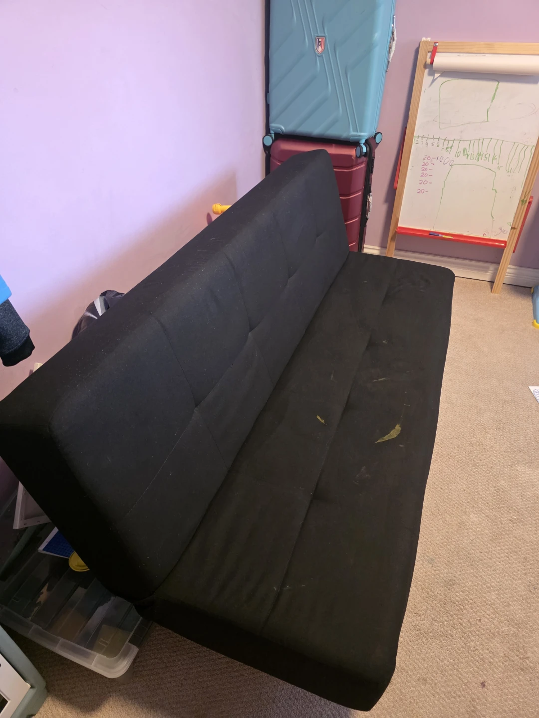IKEA Black Futon Sofa Bed