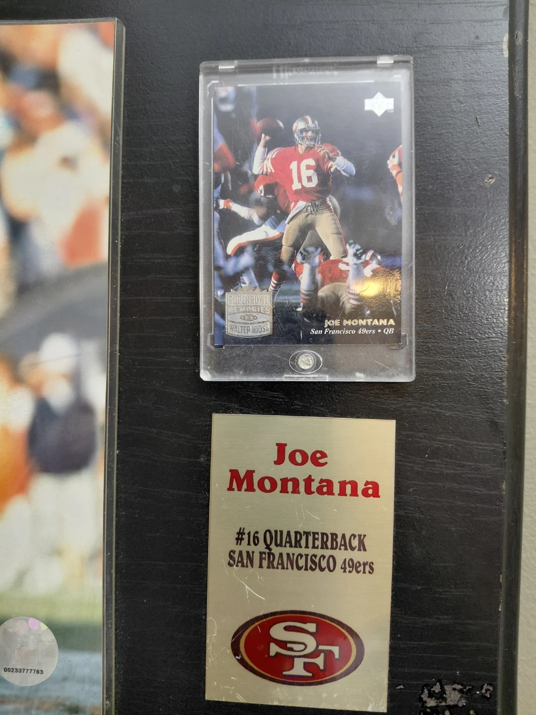 Joe Montana San Francisco 49ers Framed Photo and Card - photo 3