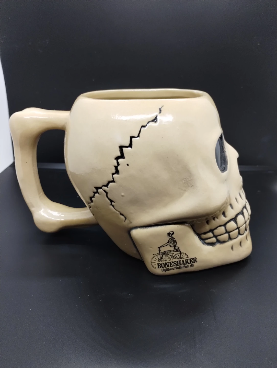 Boneshaker Unfiltered India Pale Ale Ceramic Skull Mug - photo 4