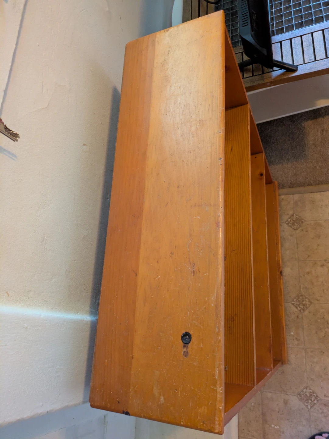 Solid Pine Three-Shelf Bookcase - photo 2