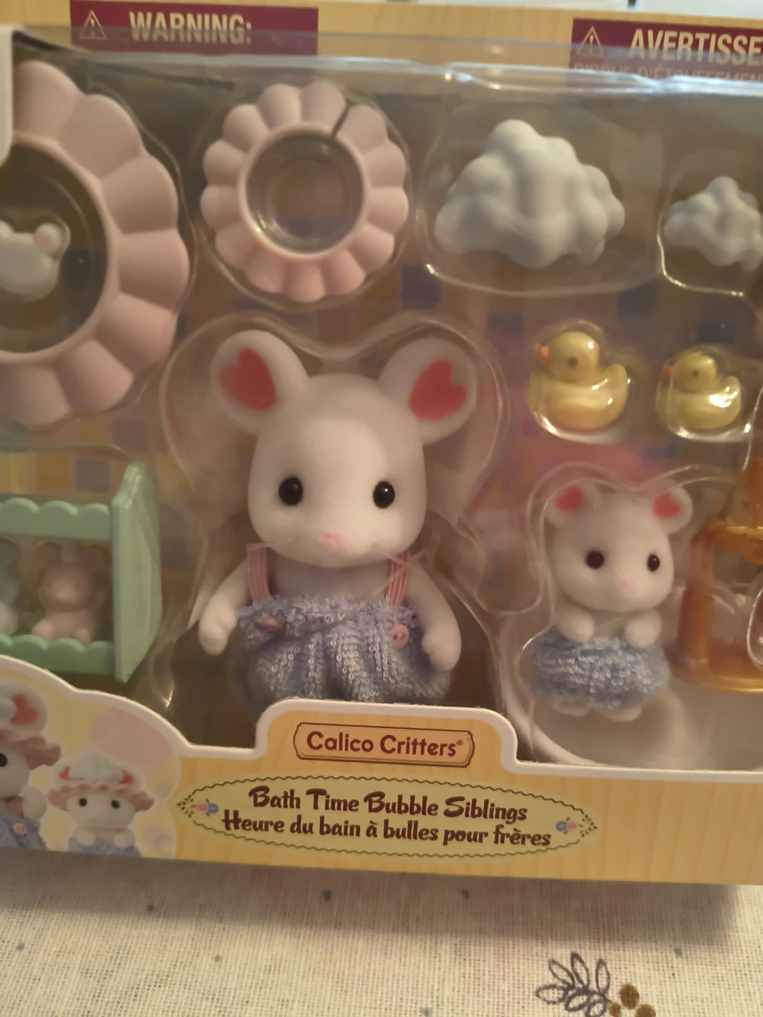 Calico Critters Bath Time Bubble Siblings Accessory Set - photo 2