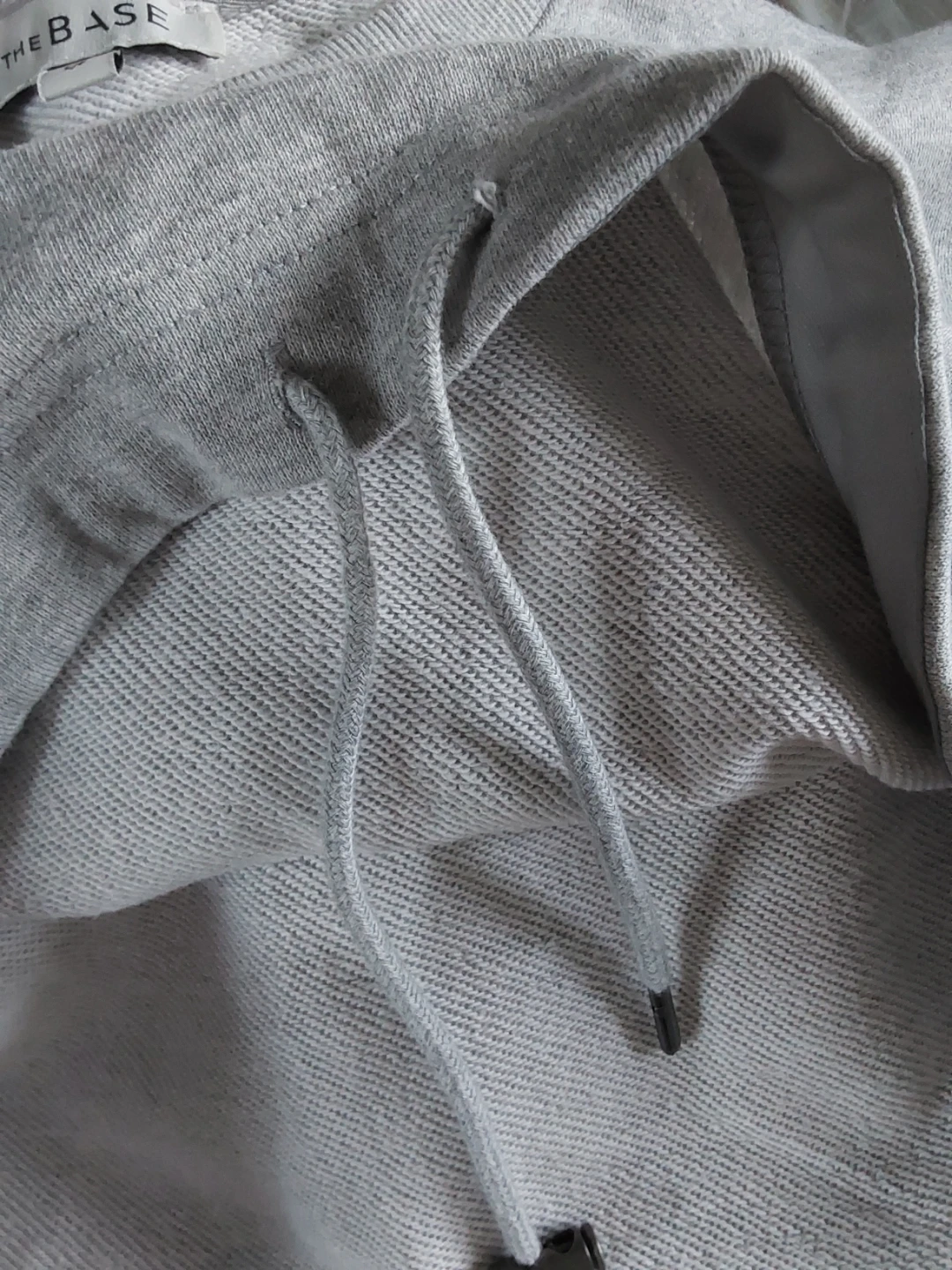 THE BASE grey cropped sweatshirt - photo 3
