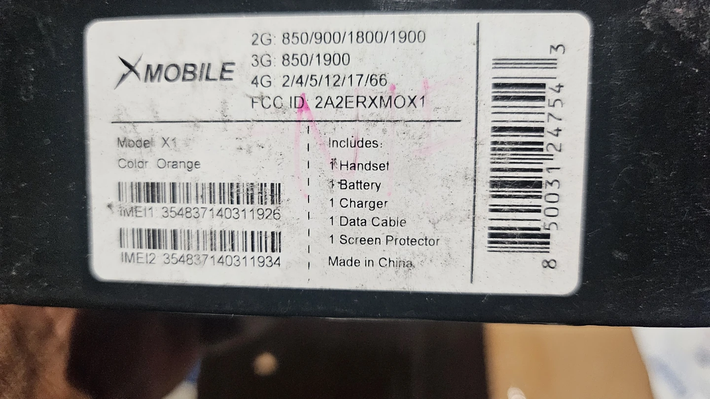 X Mobile X1 Smartphone - Orange - photo 2