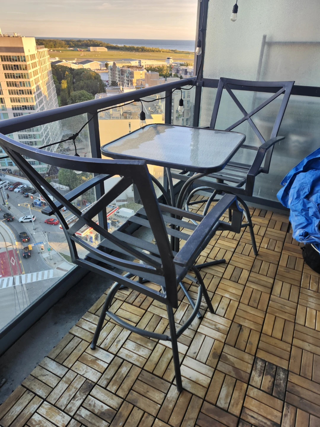 Balcony Chairs & Table & Floor tiles