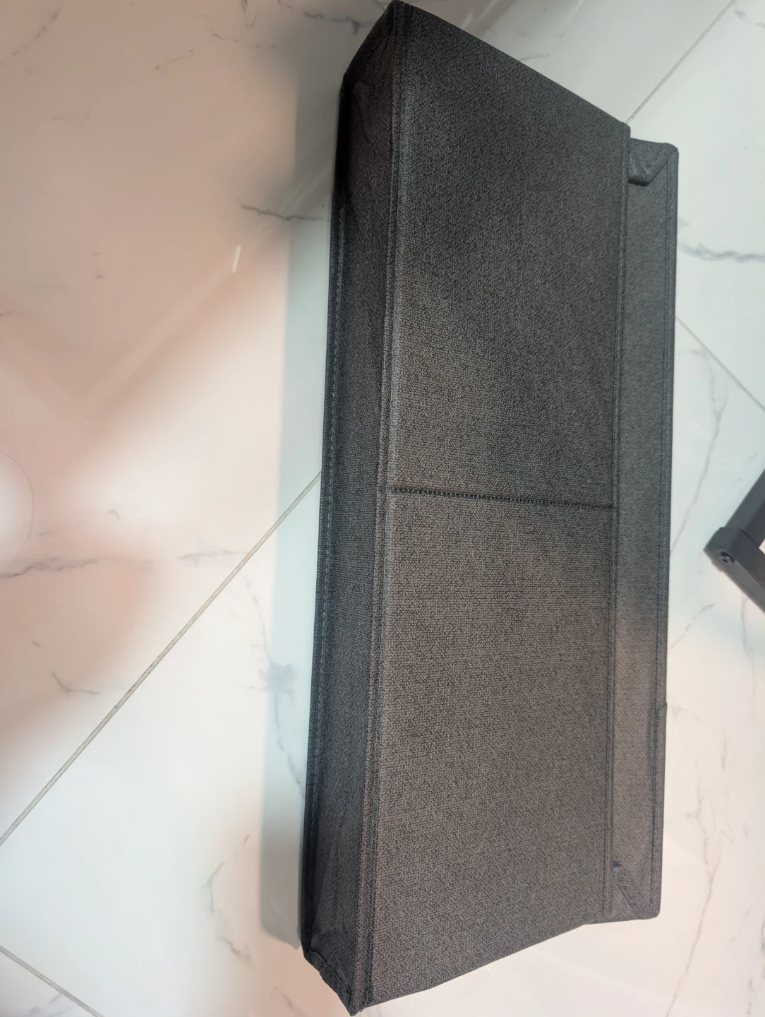 Dark Grey Fabric Storage Bin - photo 2