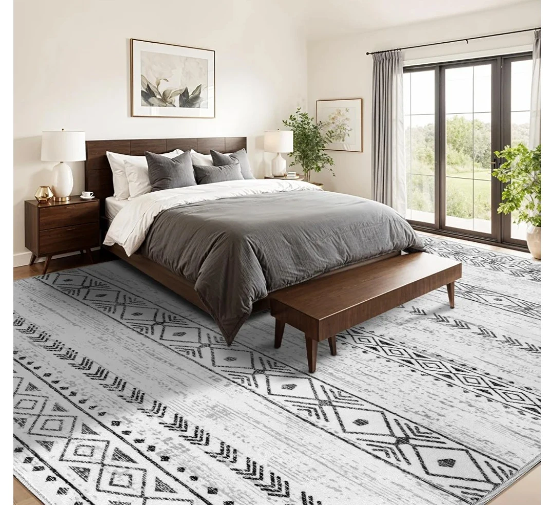 8×10 FT Machine Washable Rug - photo 2