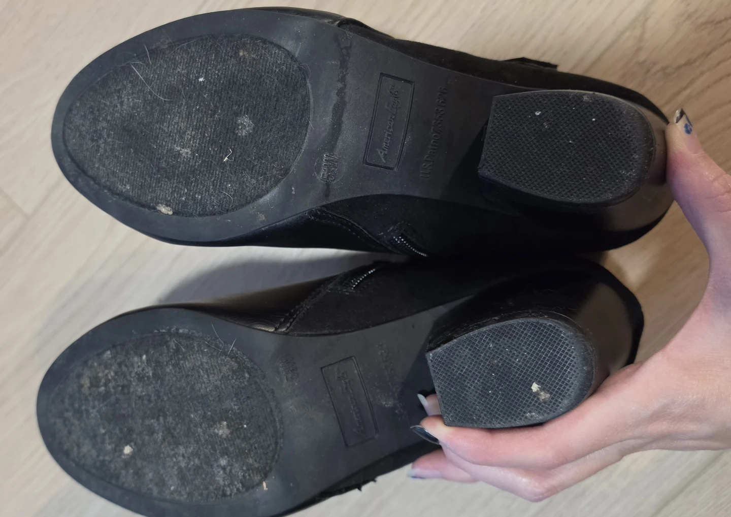 American Eagle Black Ankle Boots Size 5.5W - photo 4