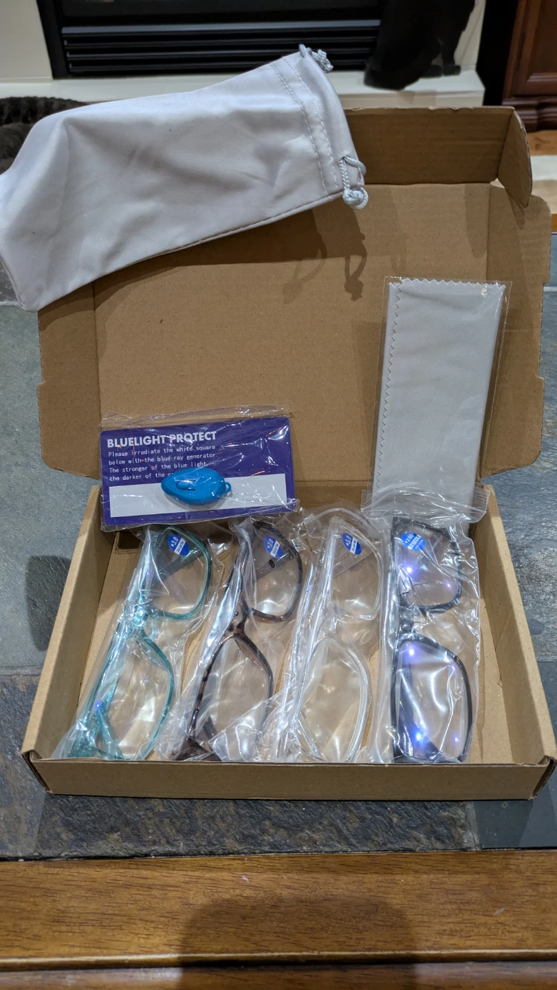 KOKOBIN  4 pack reading glasses with Blue light Filter.ter