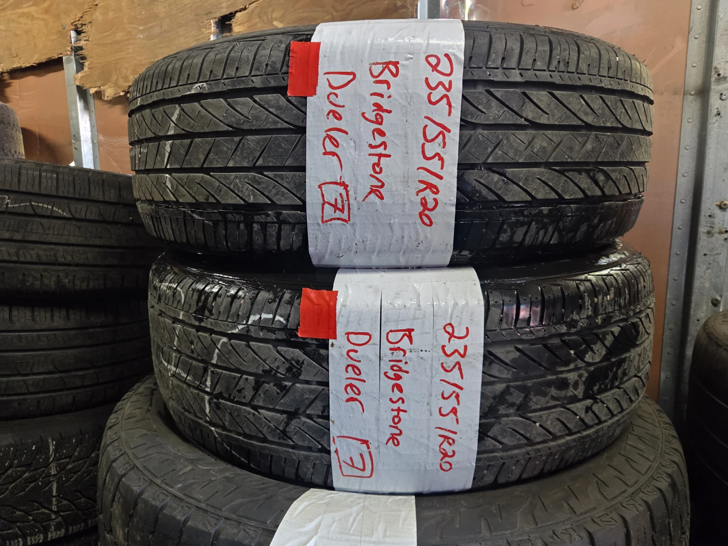 2 Bridgestone Dueler Tires 235/55R20