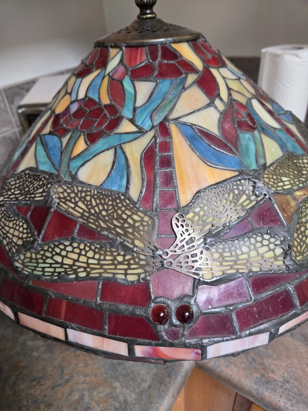 Dragonfly Tiffany Table Lamp - photo 3