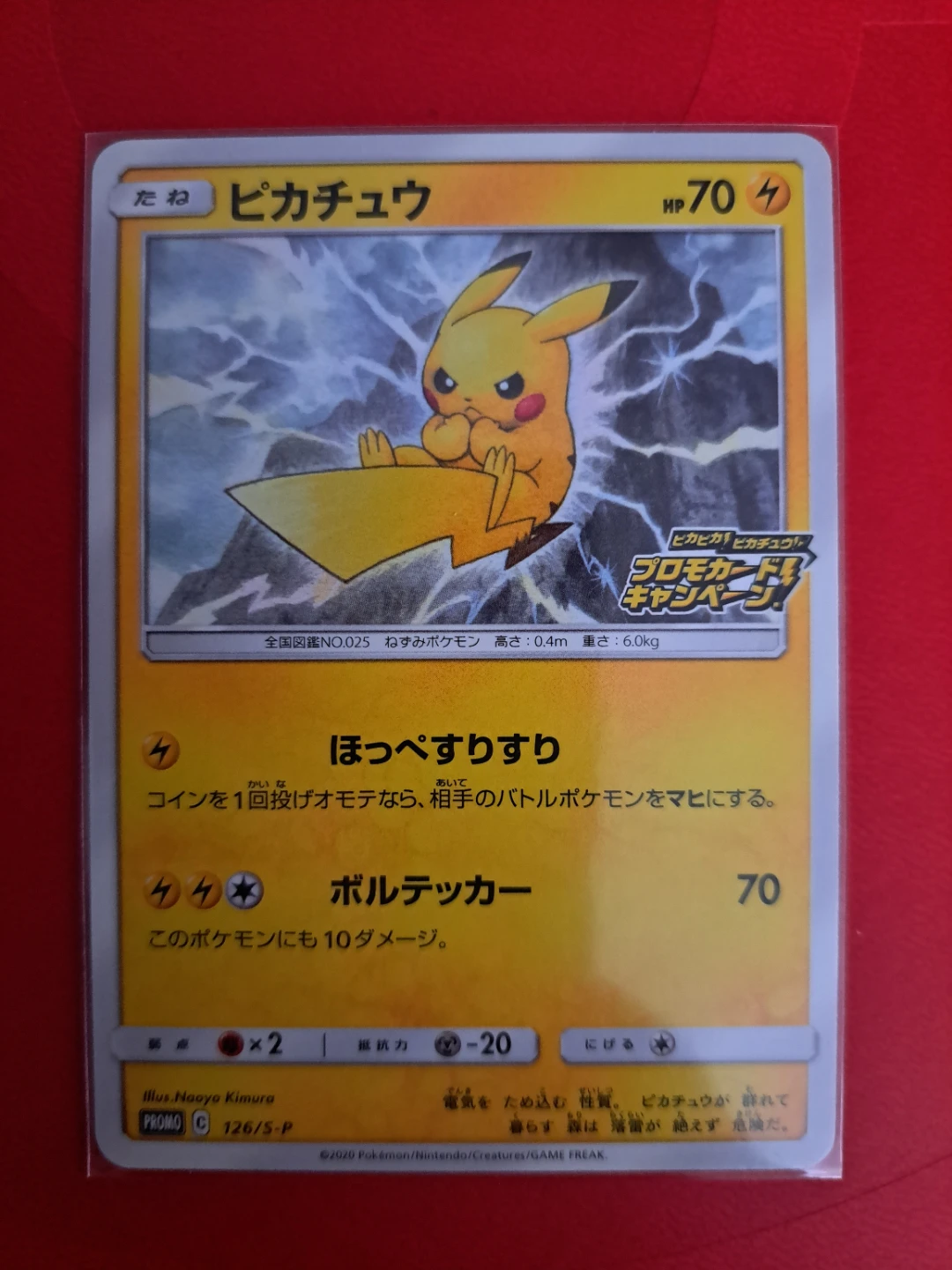 Pikachu 126 Sword and Shield Japanese Promo