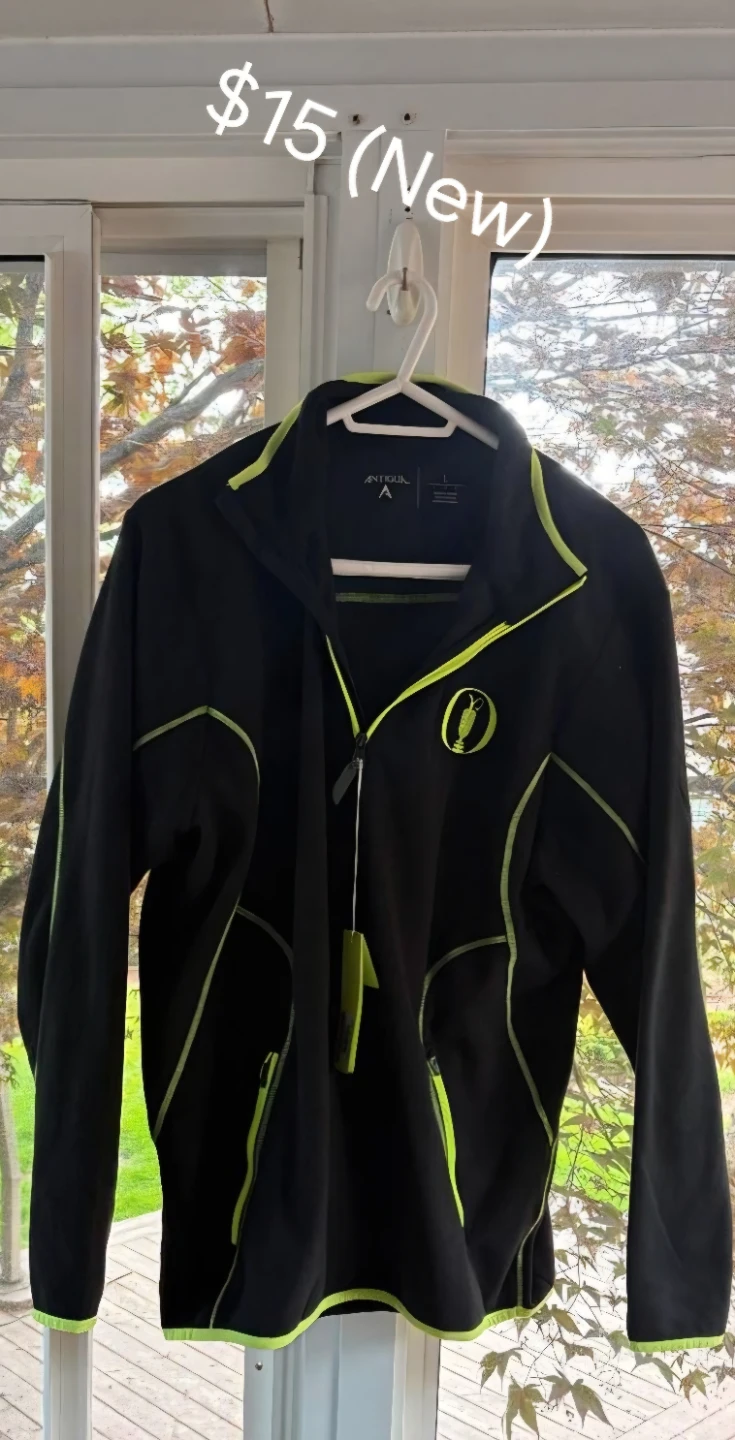 Antigua Performance Jacket - Black and Lime Green - photo 4