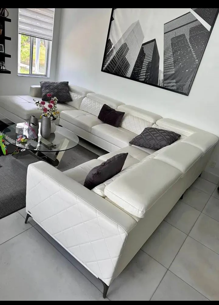 Sofia Vergara Collection White Sectional Sofa
