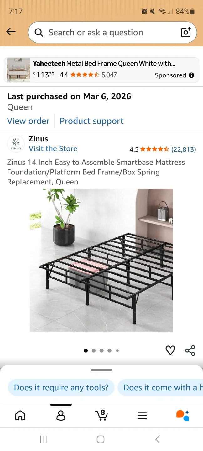 Zinus SmartBase Queen Bed Frame