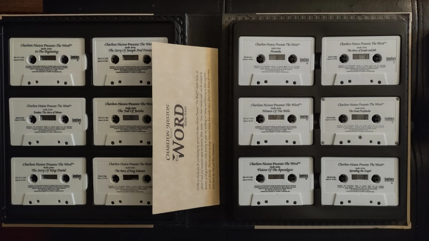 Charlton Heston Presents The Word Audio Series Set - photo 2